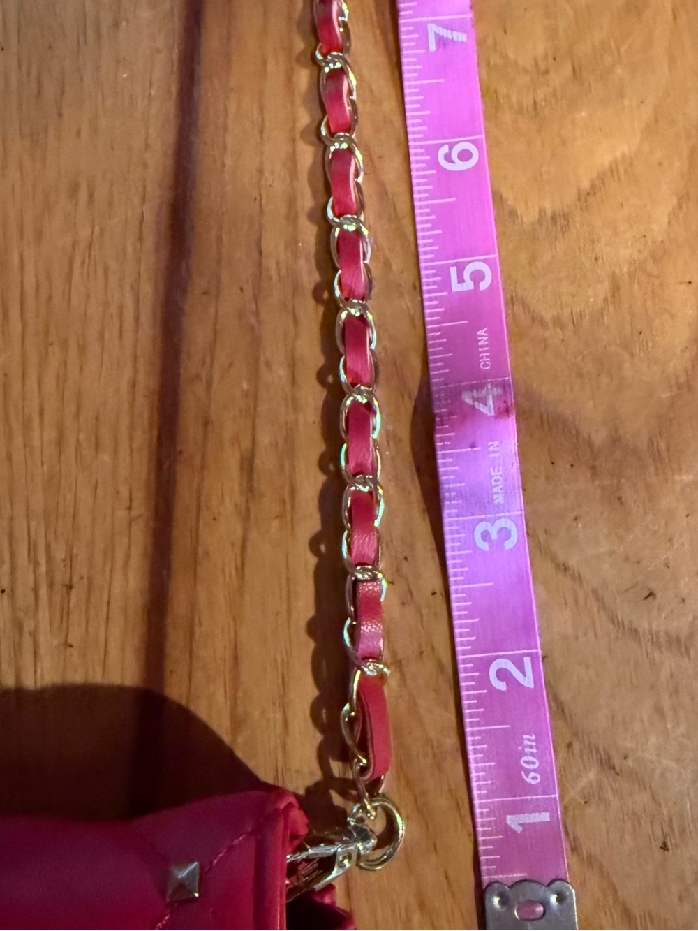 Badgley Mischka Diamond Red Quilted
Studded Chain Crossbody Bag NWT - Picture 9 of 12